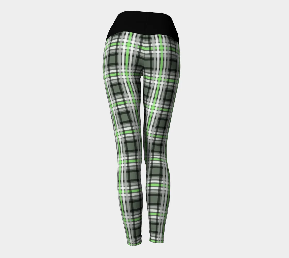 Agender Plaid Yoga Leggings