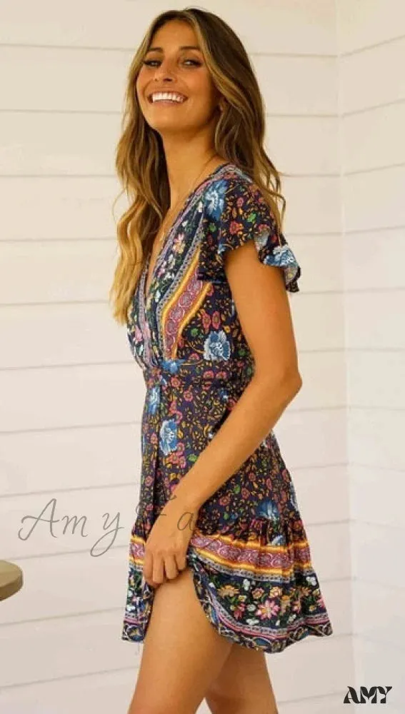 Amy Fashion - Female Split Stylish Style Dress