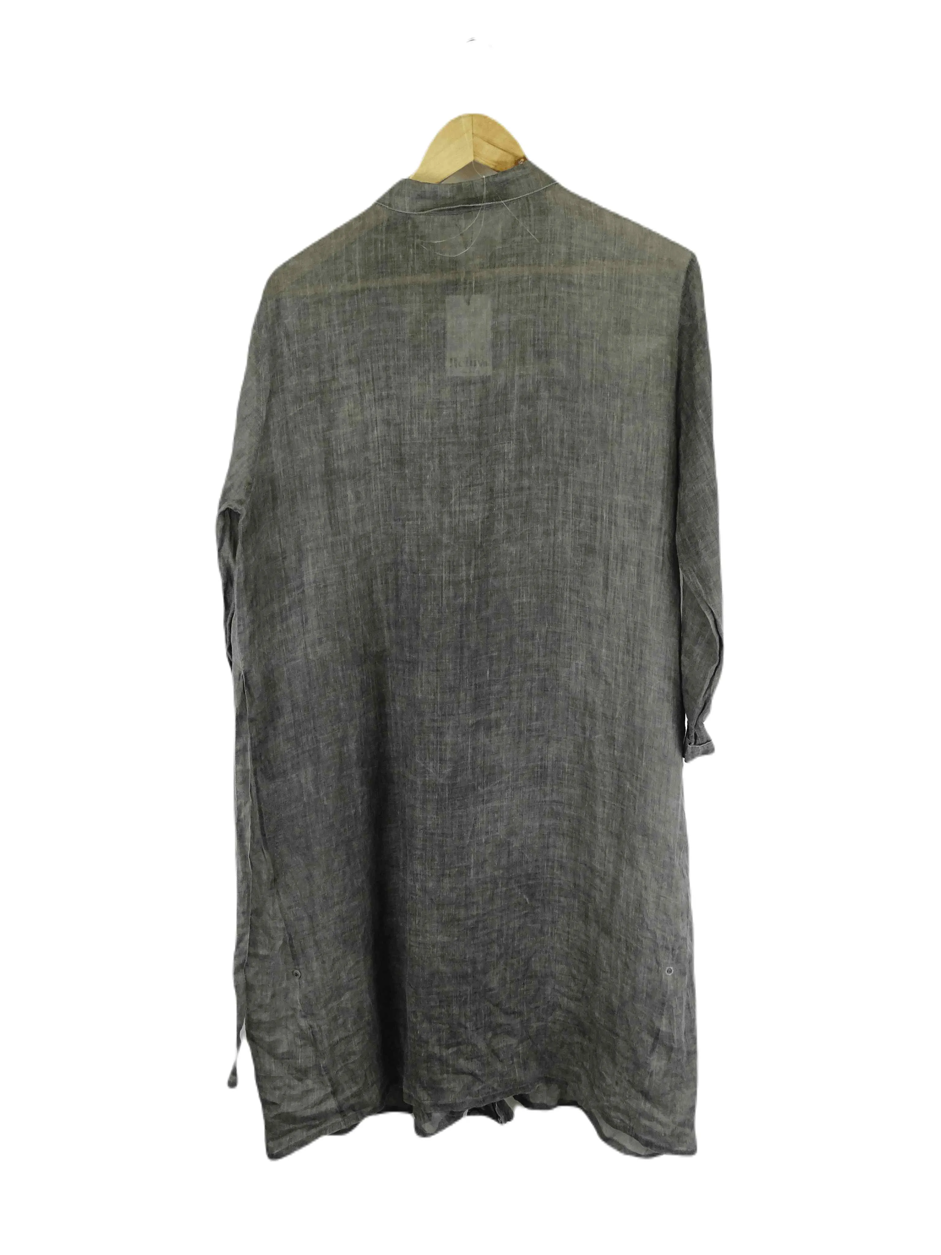 Annete Gortz Grey Button Down Over Shirt 18