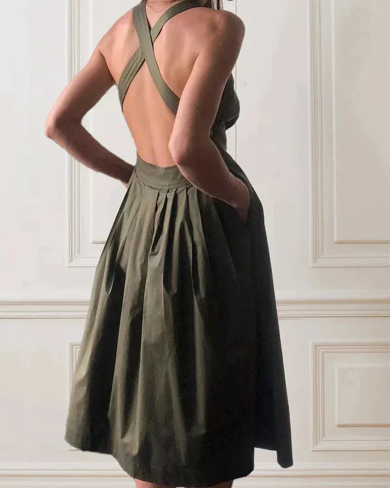 Backless Stylish Dress