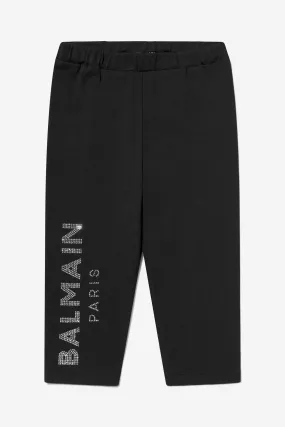 Balmain Baby Girls Cotton Logo Leggings