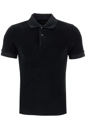 black cotton solid polo