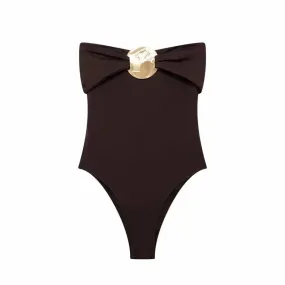 Bow-Front Chic Bodysuit