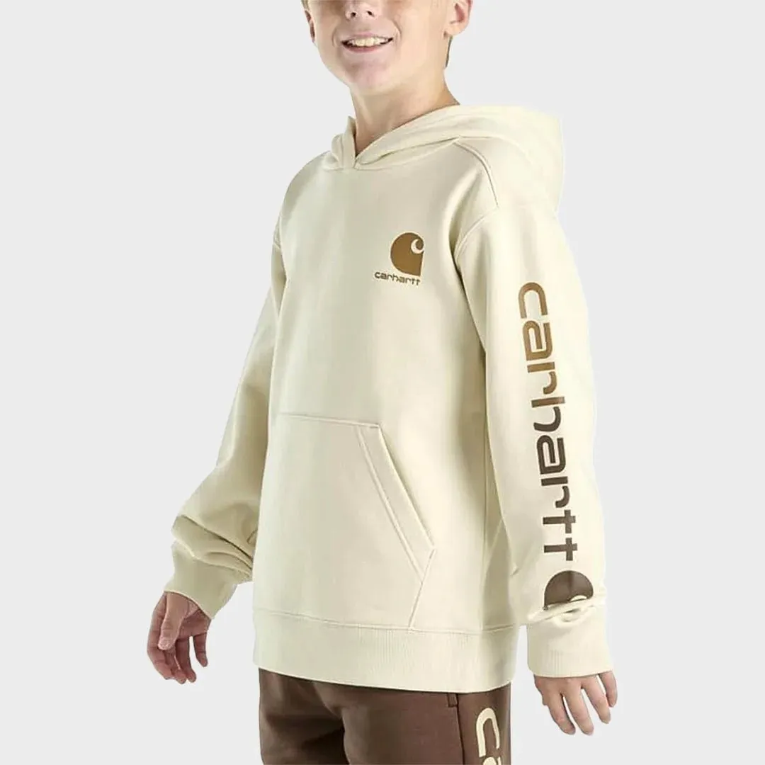 Boys Cream Carhartt Hoodie