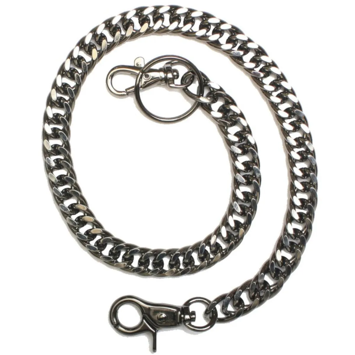 Daniel Smart Gun Metal Wallet Chain, 20 inch