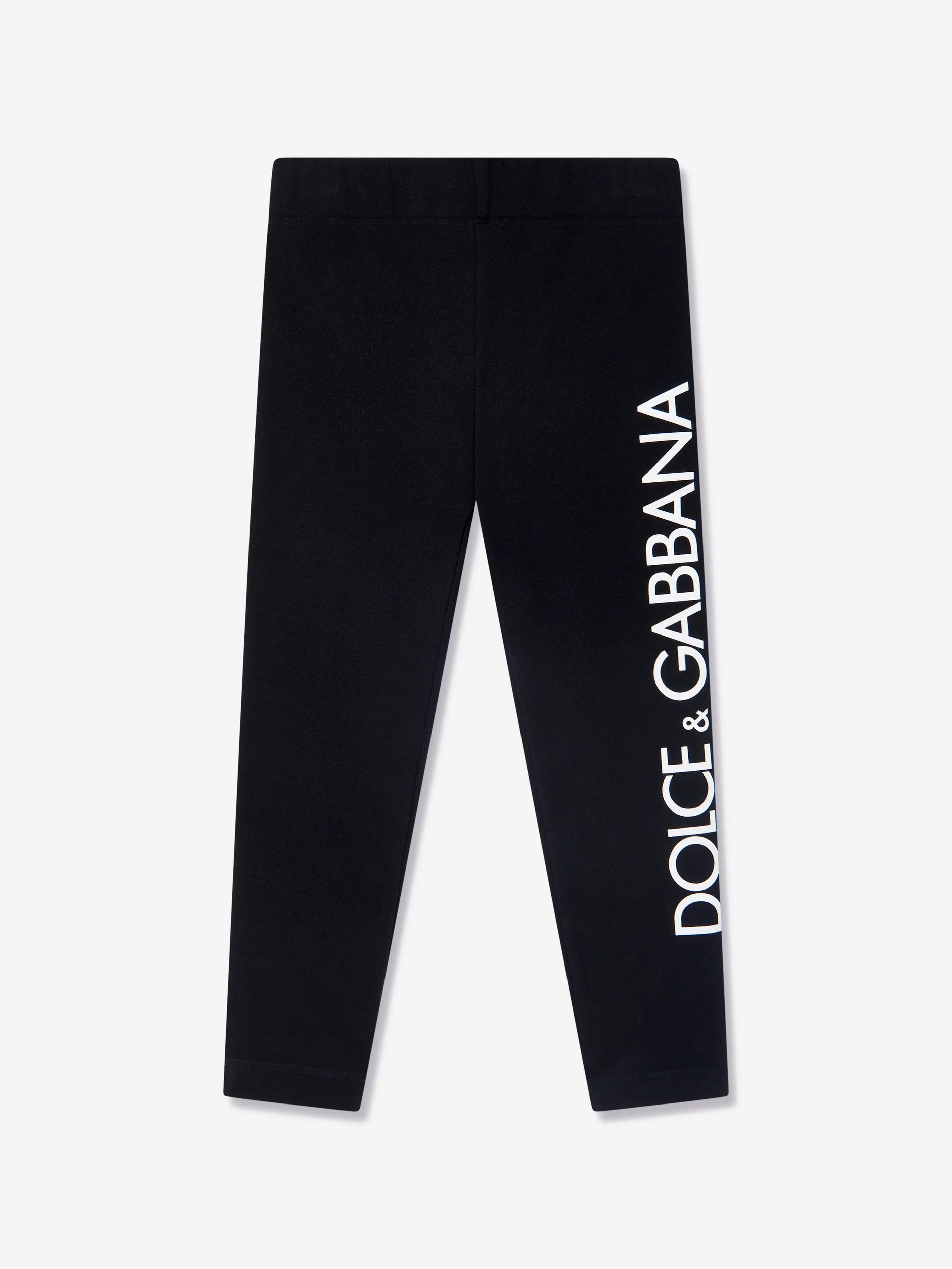 Dolce & Gabbana Girls Logo Leggings in Black