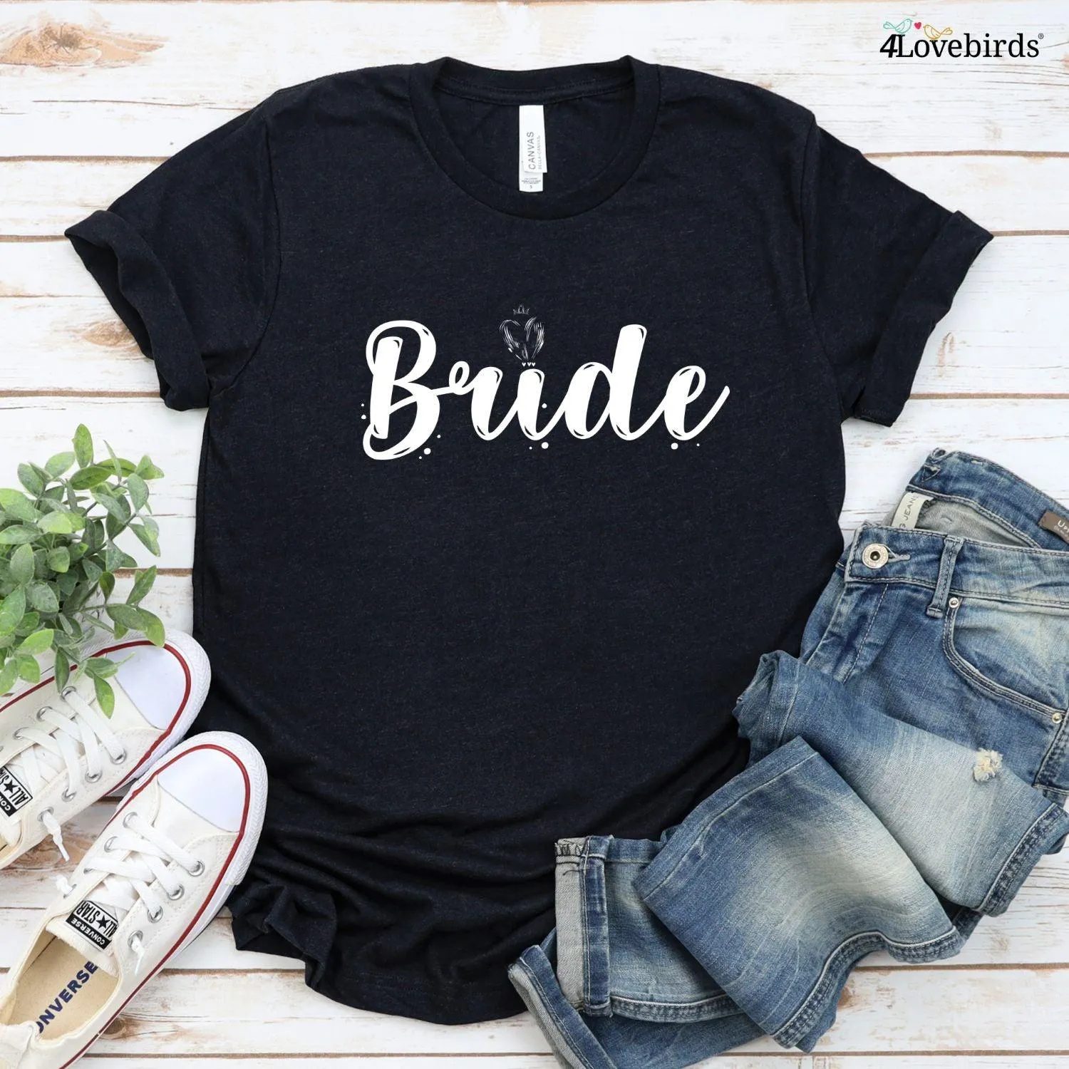 Get that Perfect Picture: Chic Coordinated Bride & Bridesmaid Matching Set!