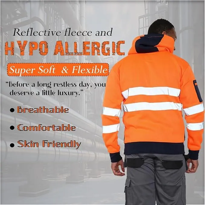 High vis jacket, Soft And Comfortable Pullover hi viz hoodie