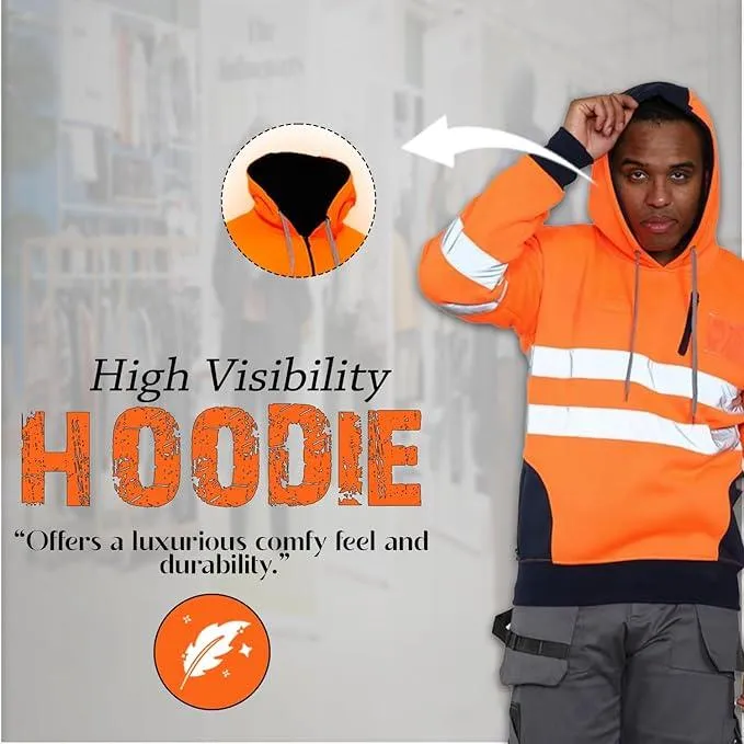 High vis jacket, Soft And Comfortable Pullover hi viz hoodie