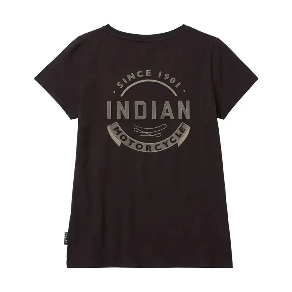 Indian Motorcycle  Polaris Womens Icon Graphic T-Shirt Tee Soft Lightweight Comfortable