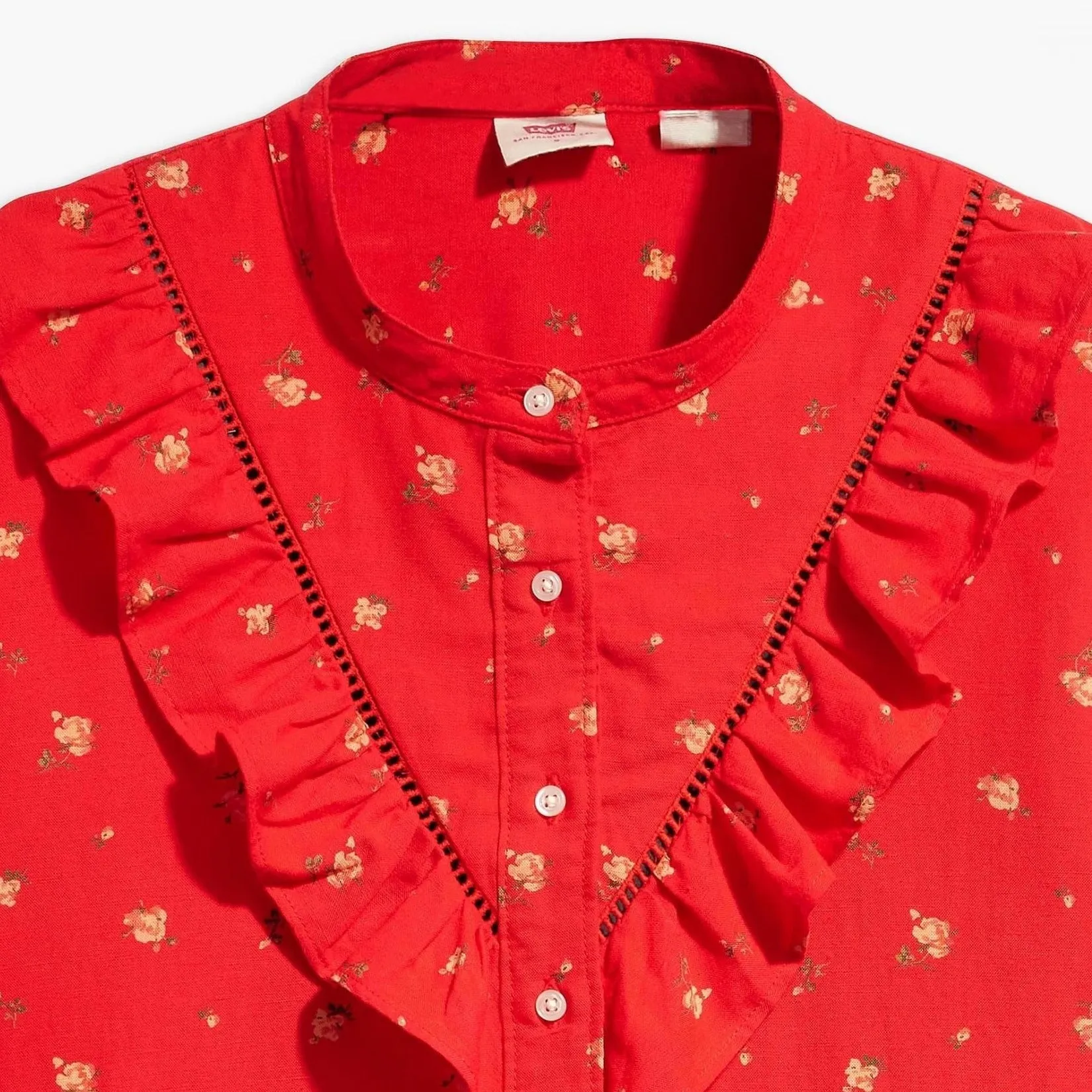 Levi's Carinna Blouse Nina Floral Script Red