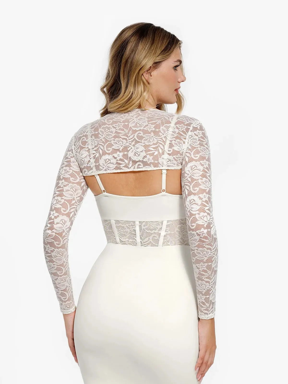 Long Sleeve Lace Shrug