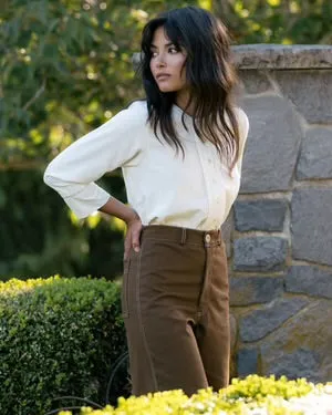 Lucia Blouse in Ivory Raw Silk