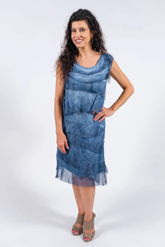 Mariana Silk Ruffle Dress (DT202)