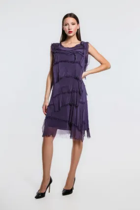 Mariana Silk Ruffle Dress (DT202)