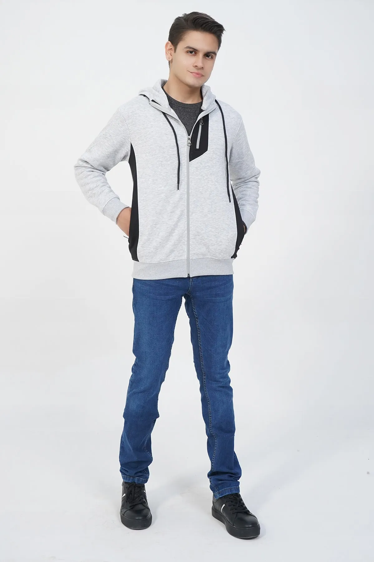 Mens "HYEON" Winter Zipper Hoodies