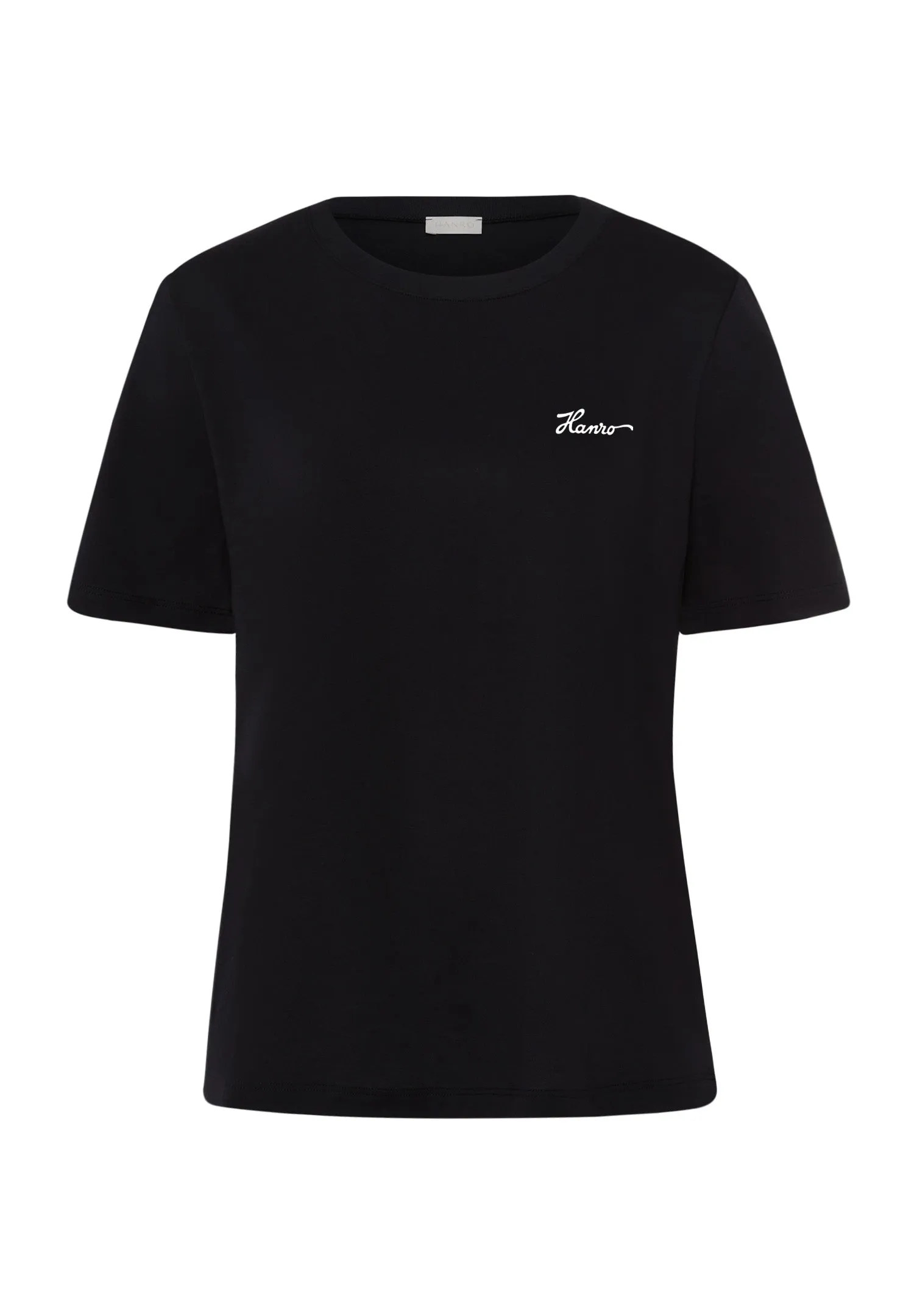 Natural Shirt Cotton Embroidered Logo T-Shirt | Black 78806-019