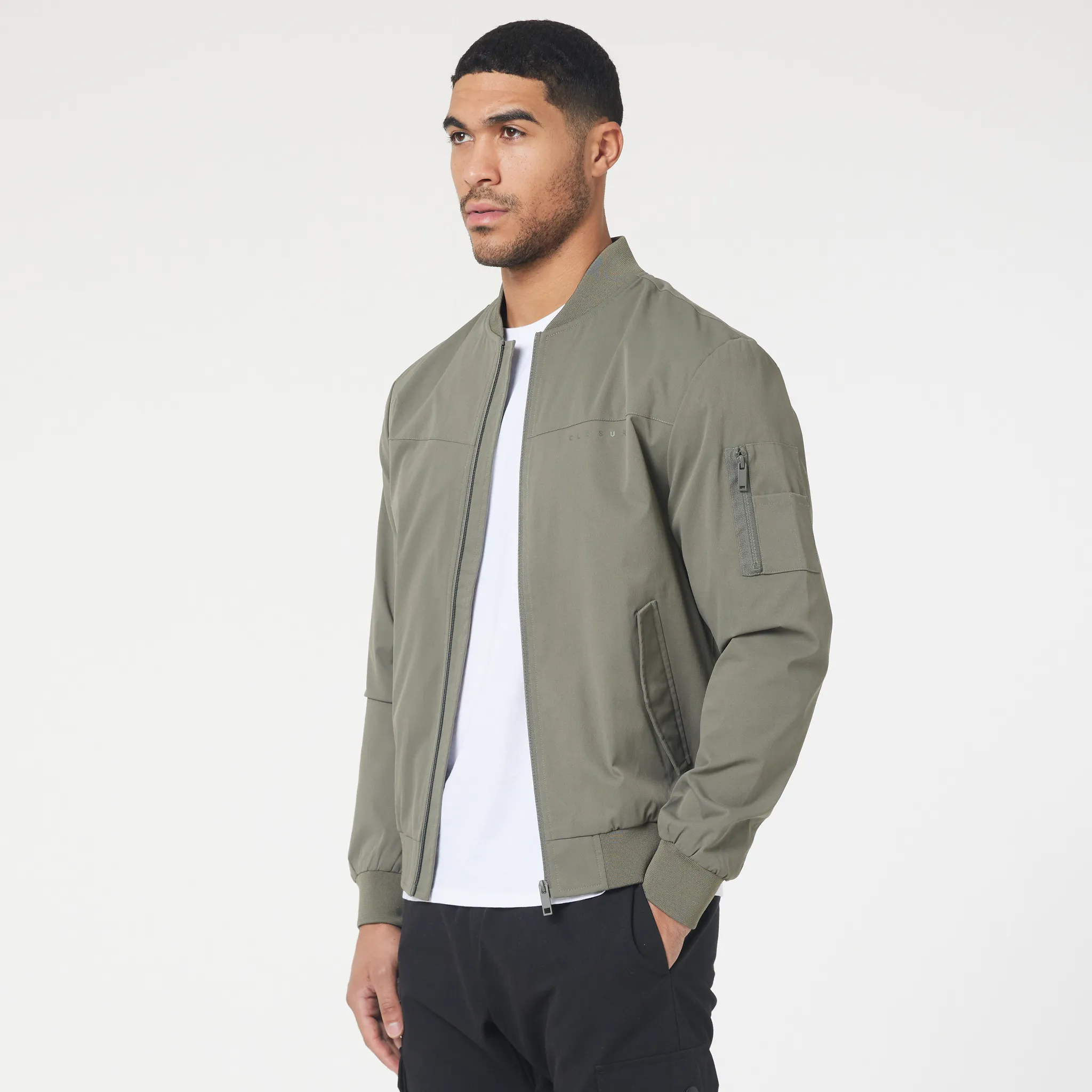 Premium Bomber Jacket | Washed Khaki