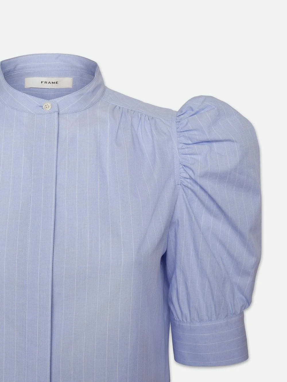 Ruched Puff Sleeve Shirt