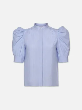 Ruched Puff Sleeve Shirt