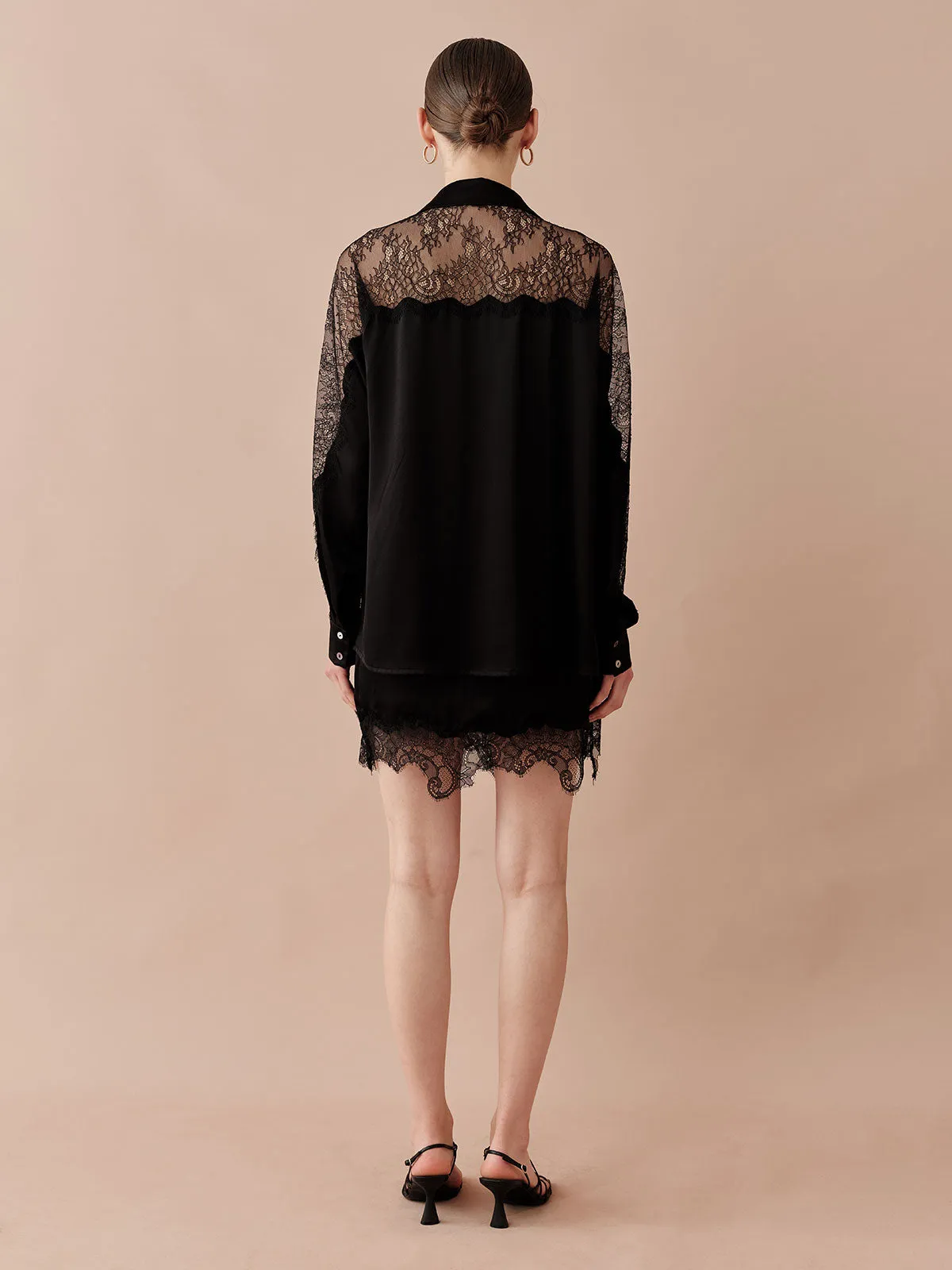 SILKINC Lace Short Skirt