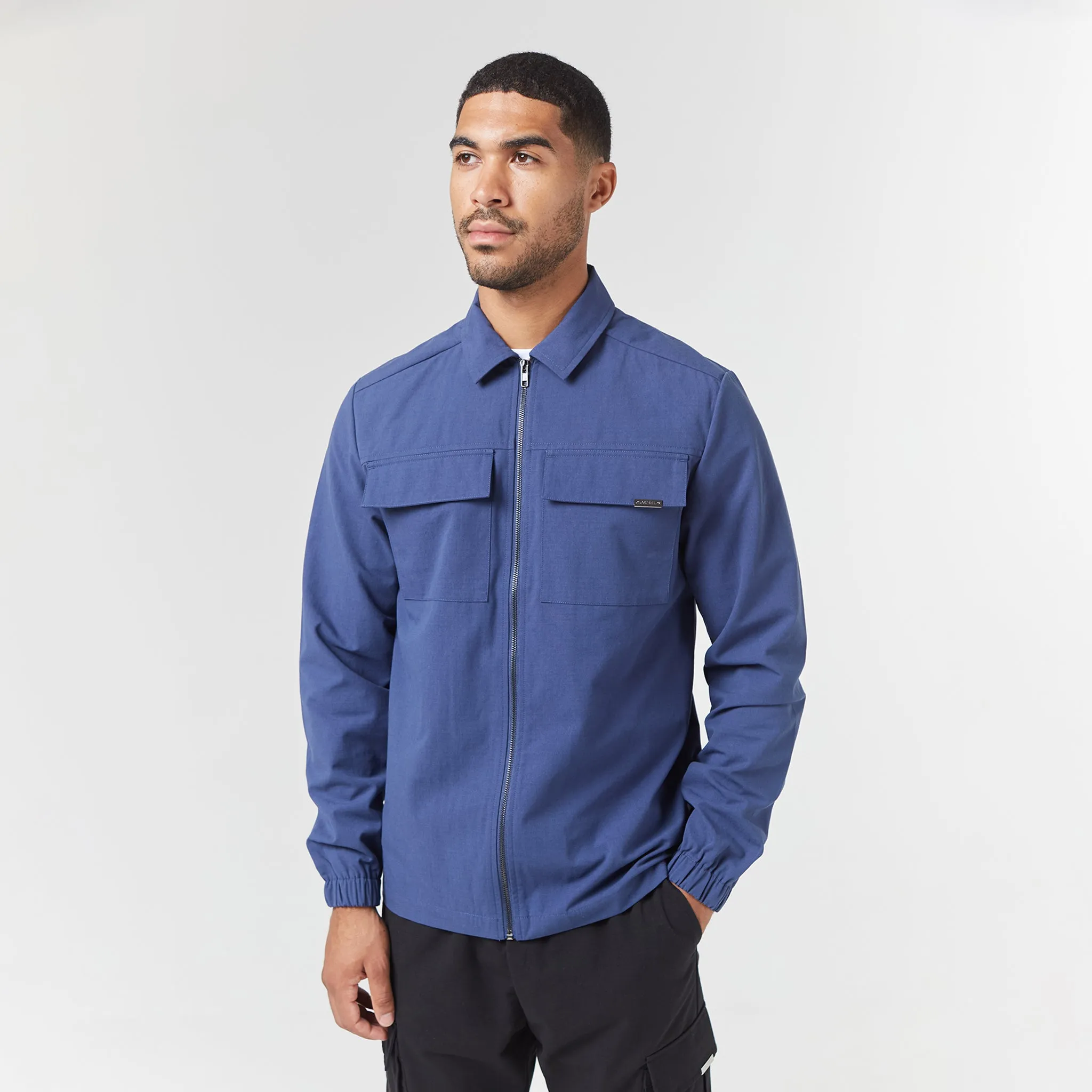 Smart Utility Overshirt | Blue