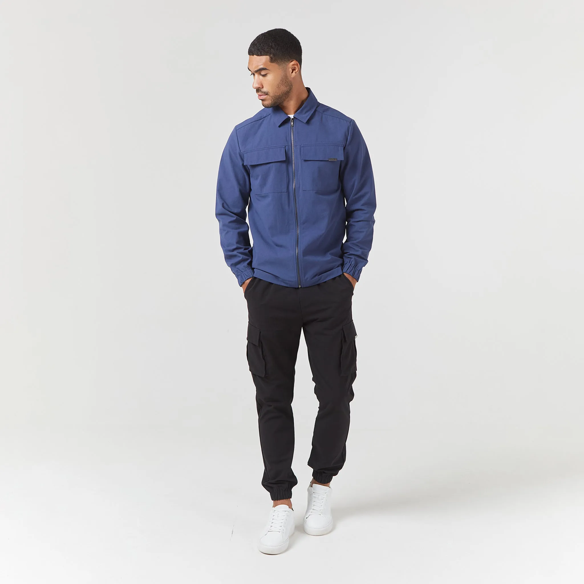 Smart Utility Overshirt | Blue