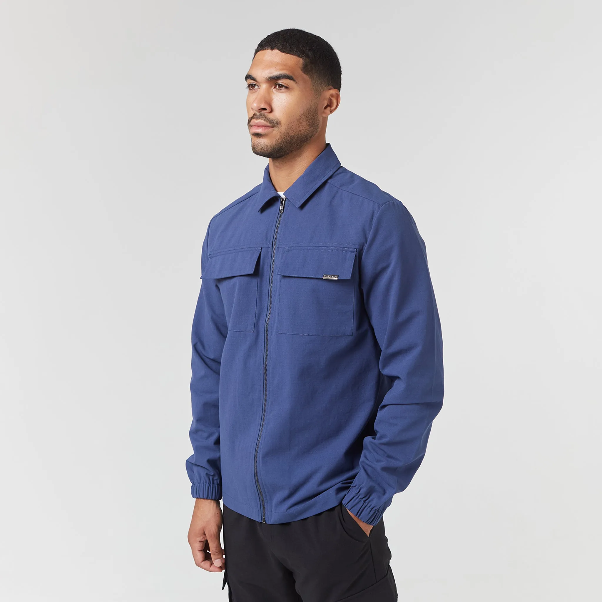 Smart Utility Overshirt | Blue