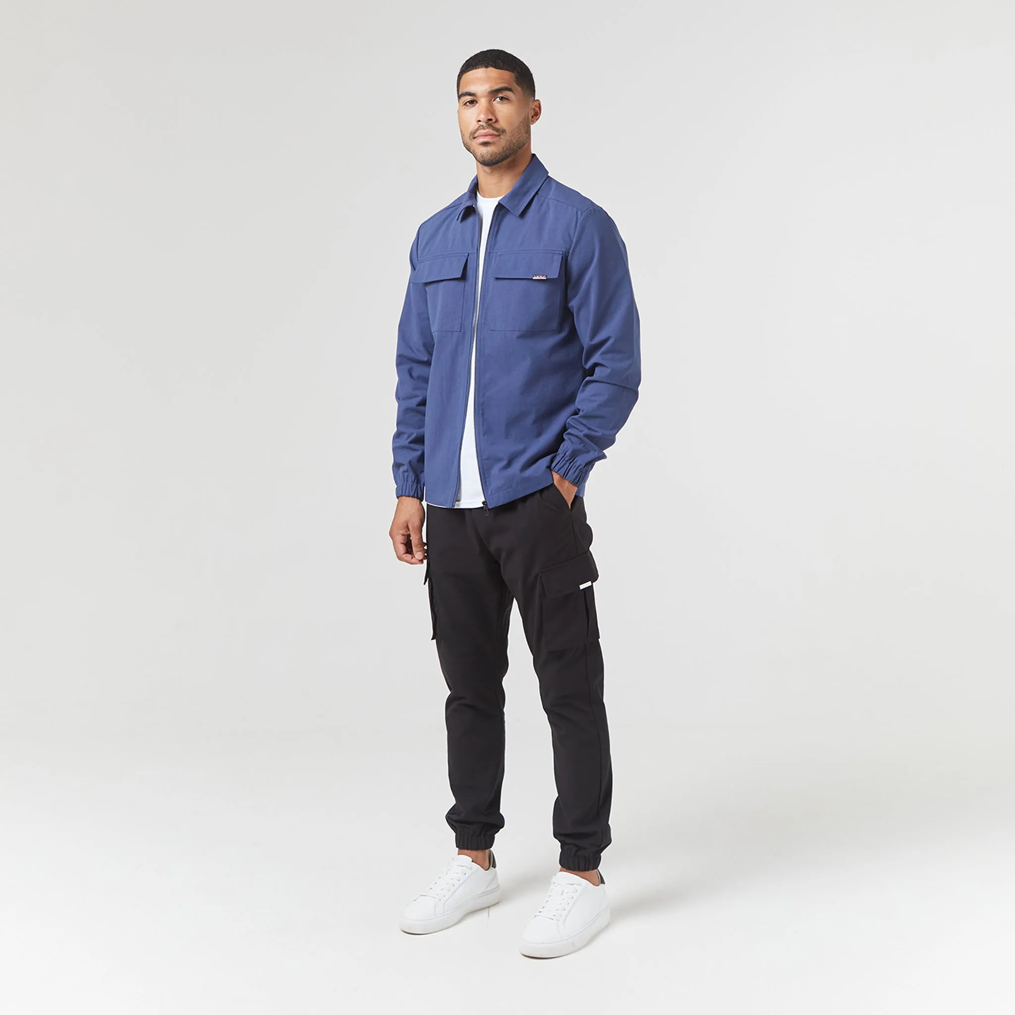 Smart Utility Overshirt | Blue