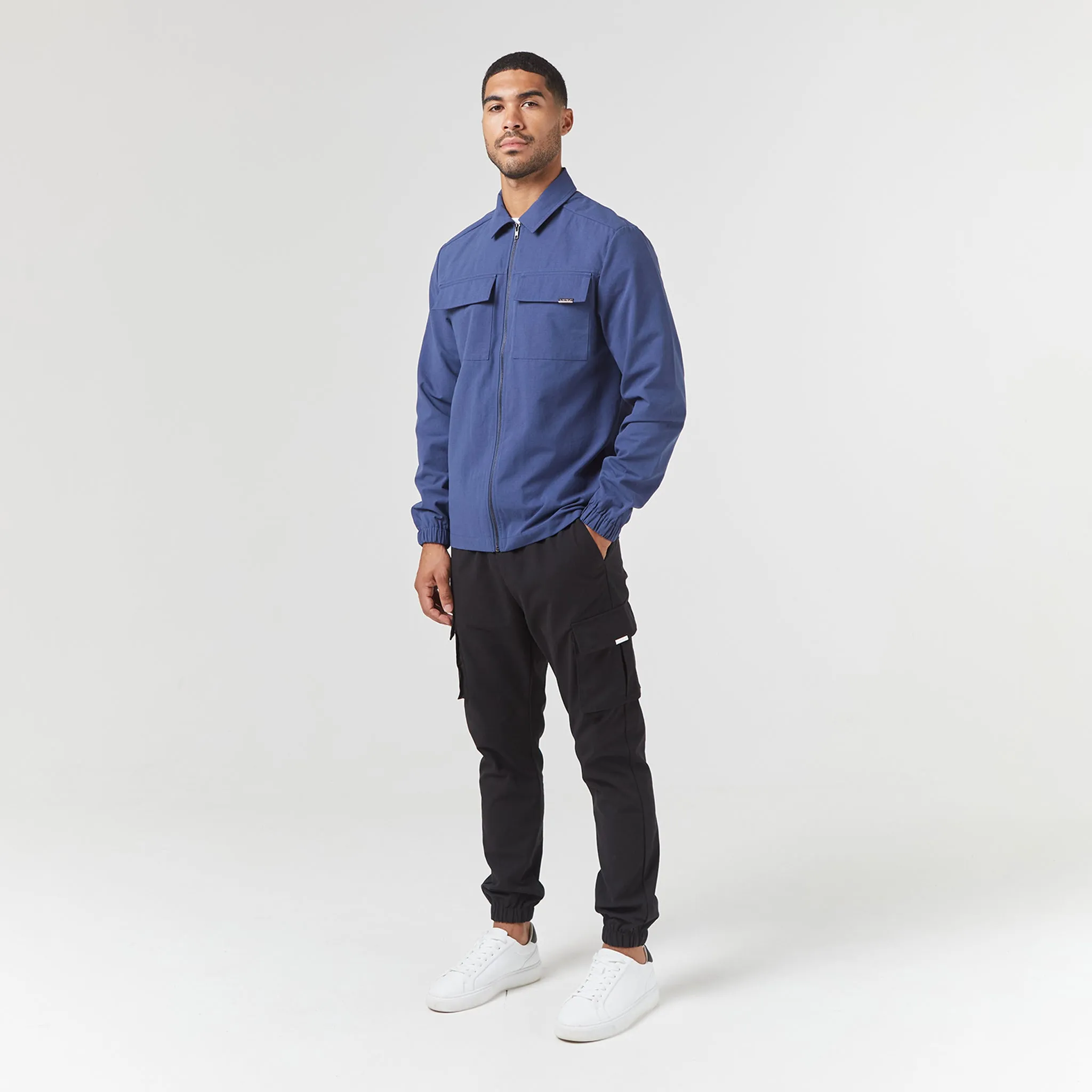 Smart Utility Overshirt | Blue