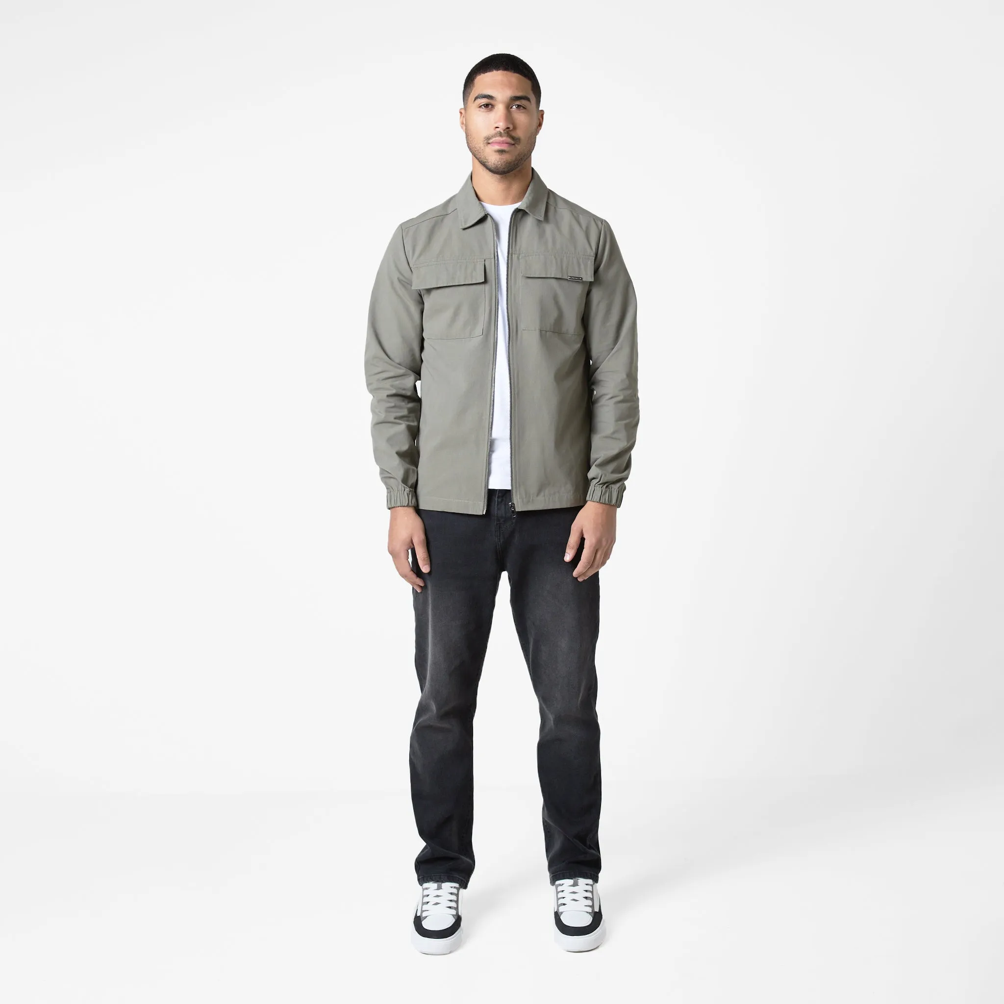 Smart Utility Overshirt | Olive