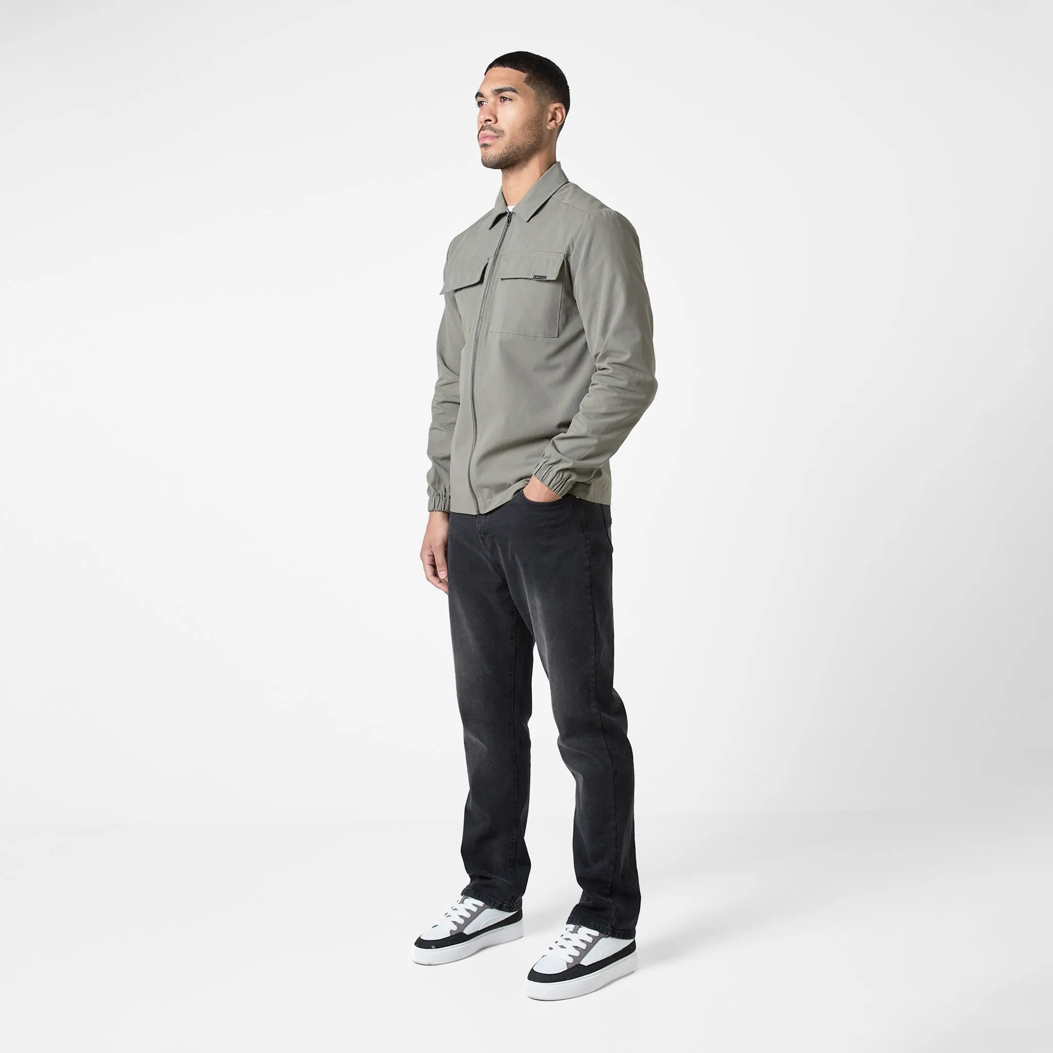 Smart Utility Overshirt | Olive