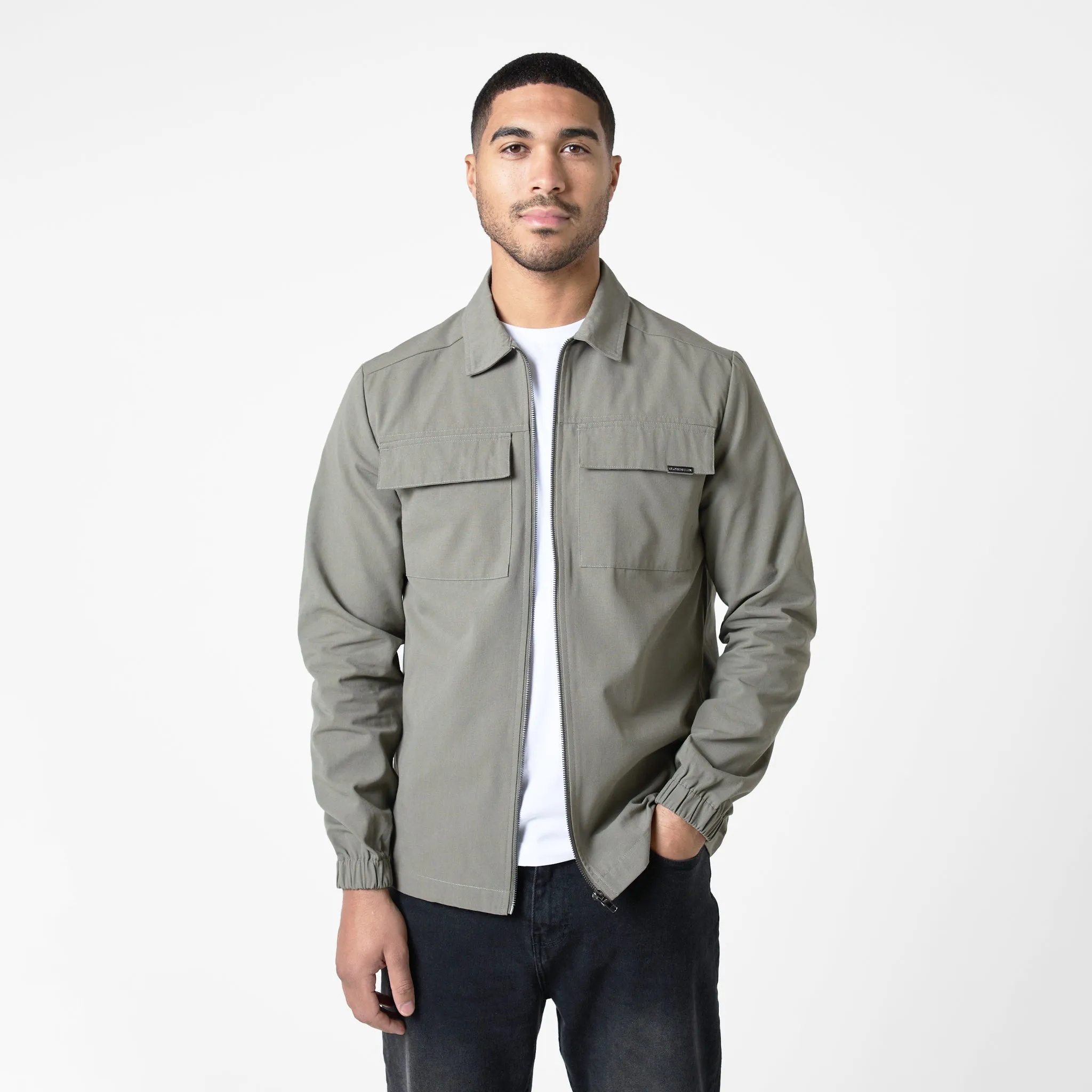 Smart Utility Overshirt | Olive