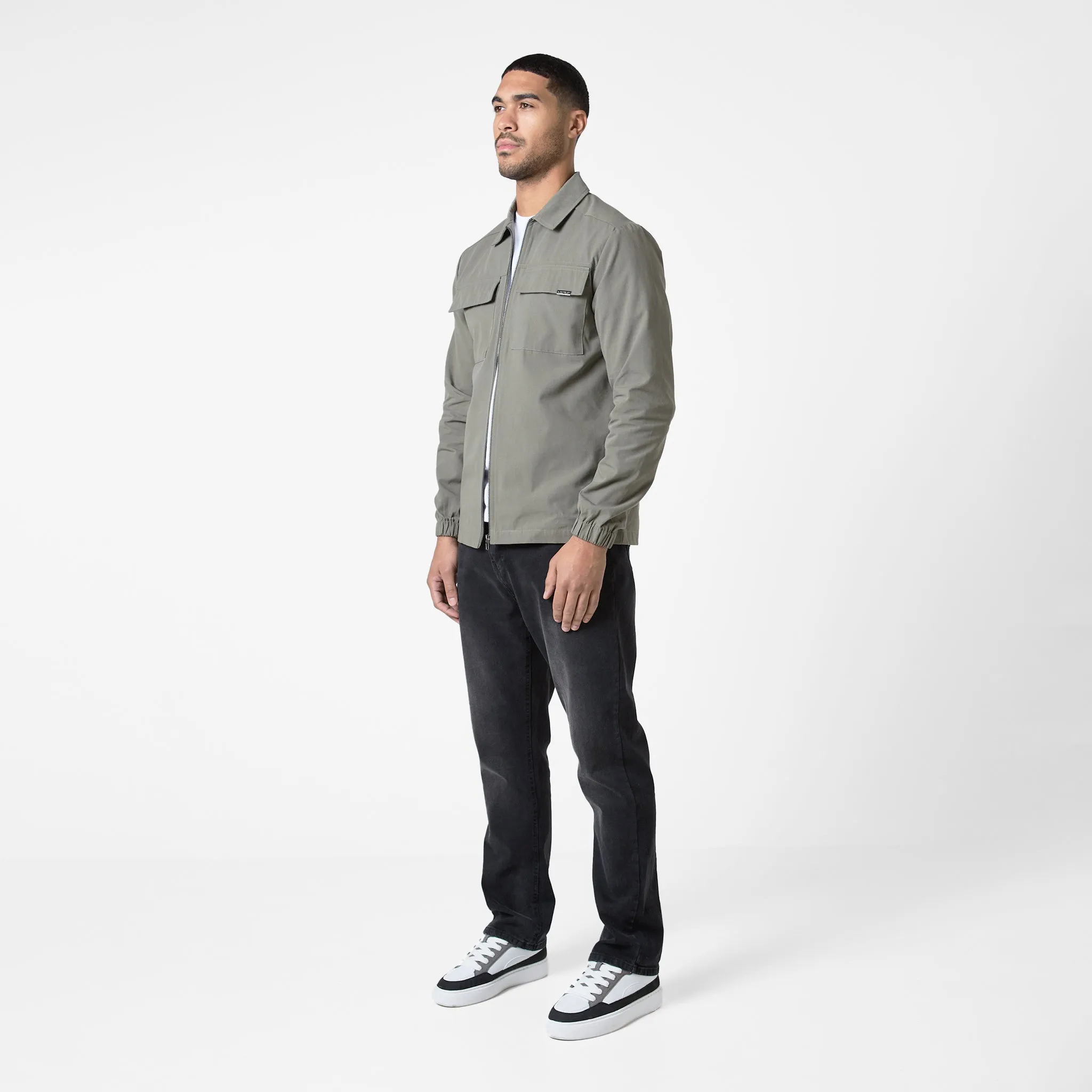 Smart Utility Overshirt | Olive