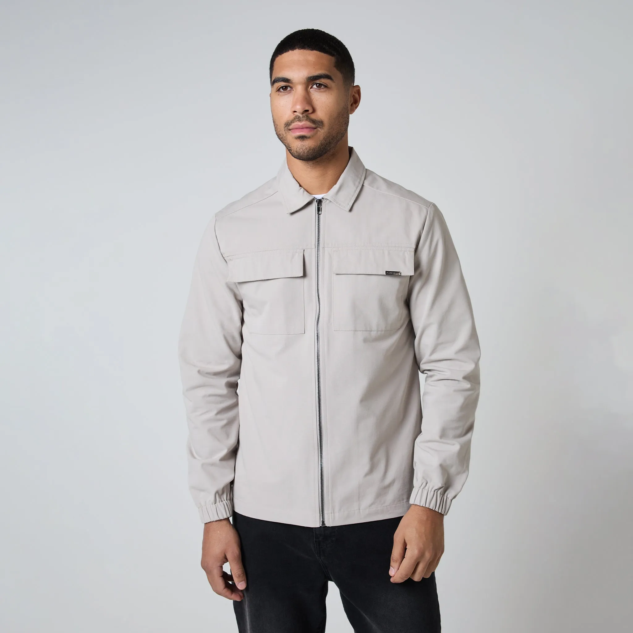 Smart Utility Overshirt | Stone