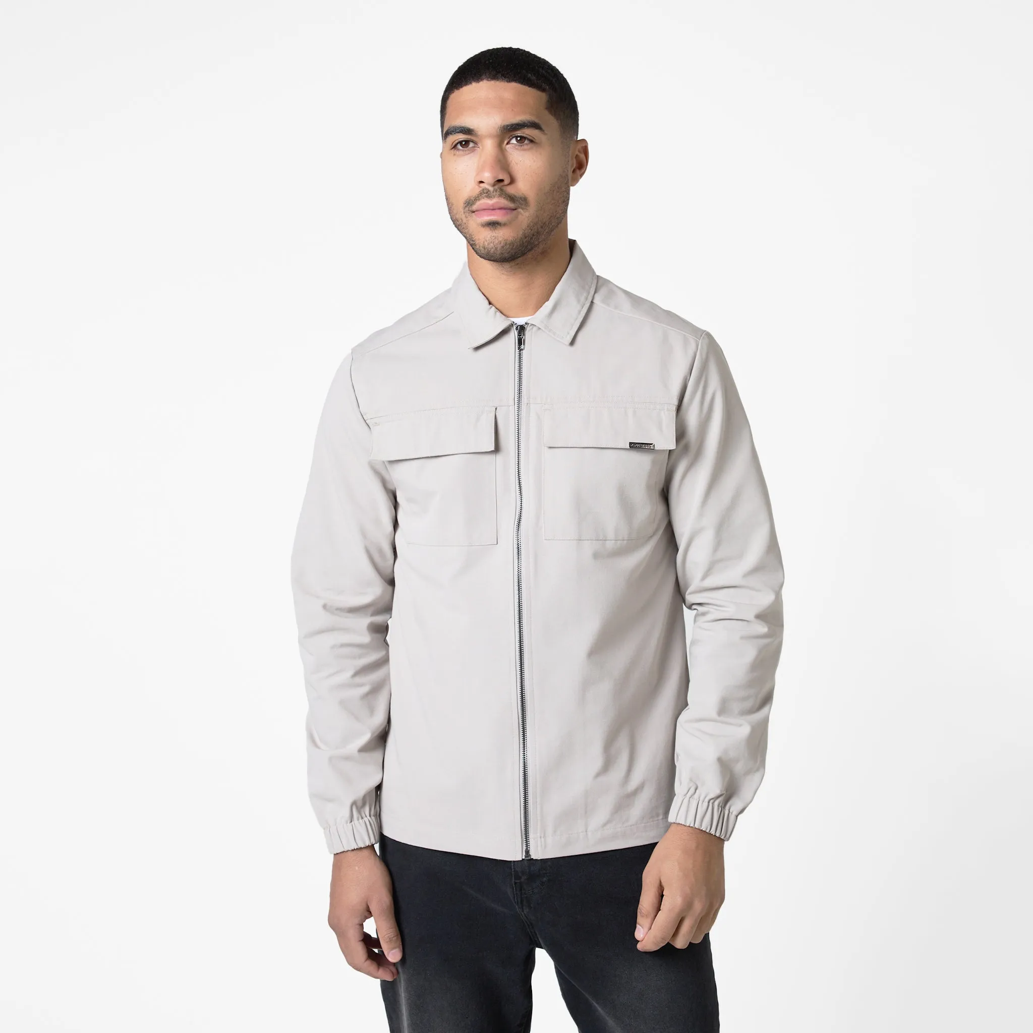 Smart Utility Overshirt | Stone