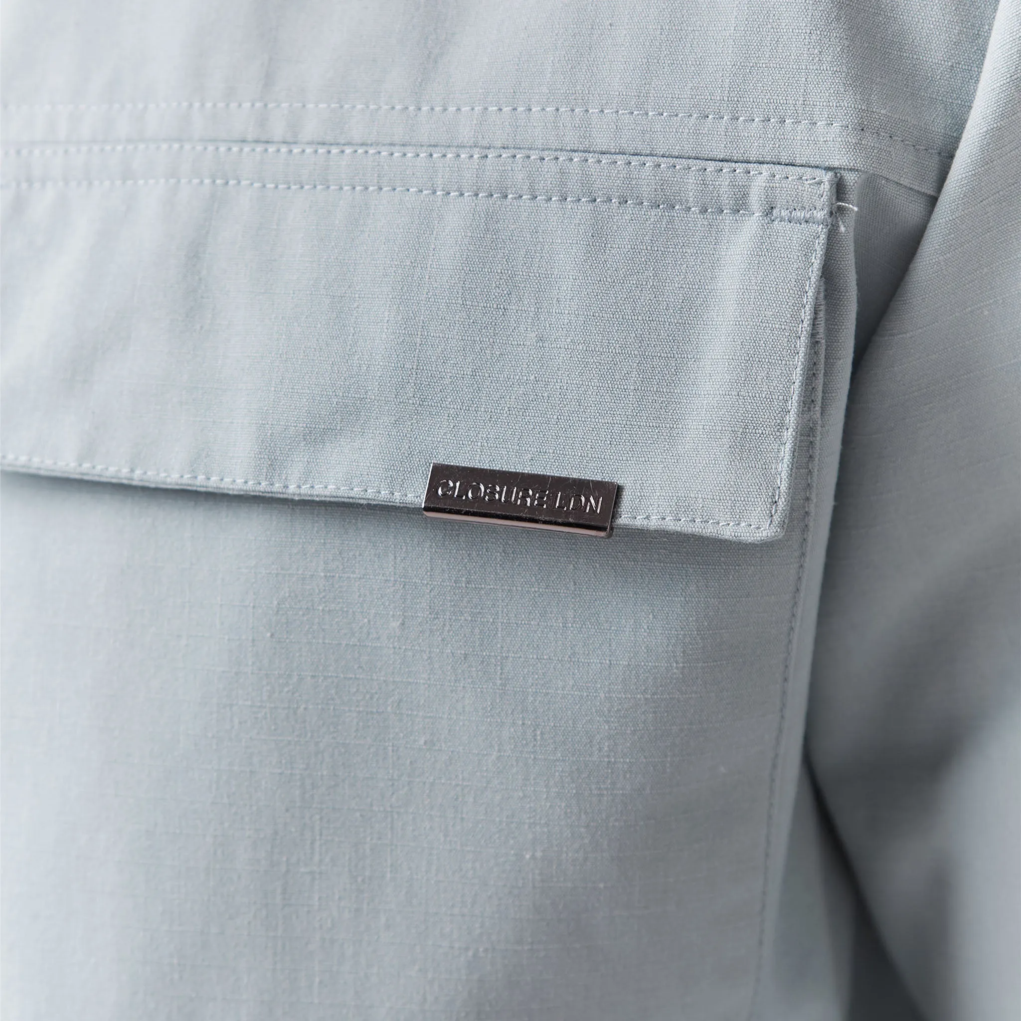 Smart Utility Overshirt | Washed Teal