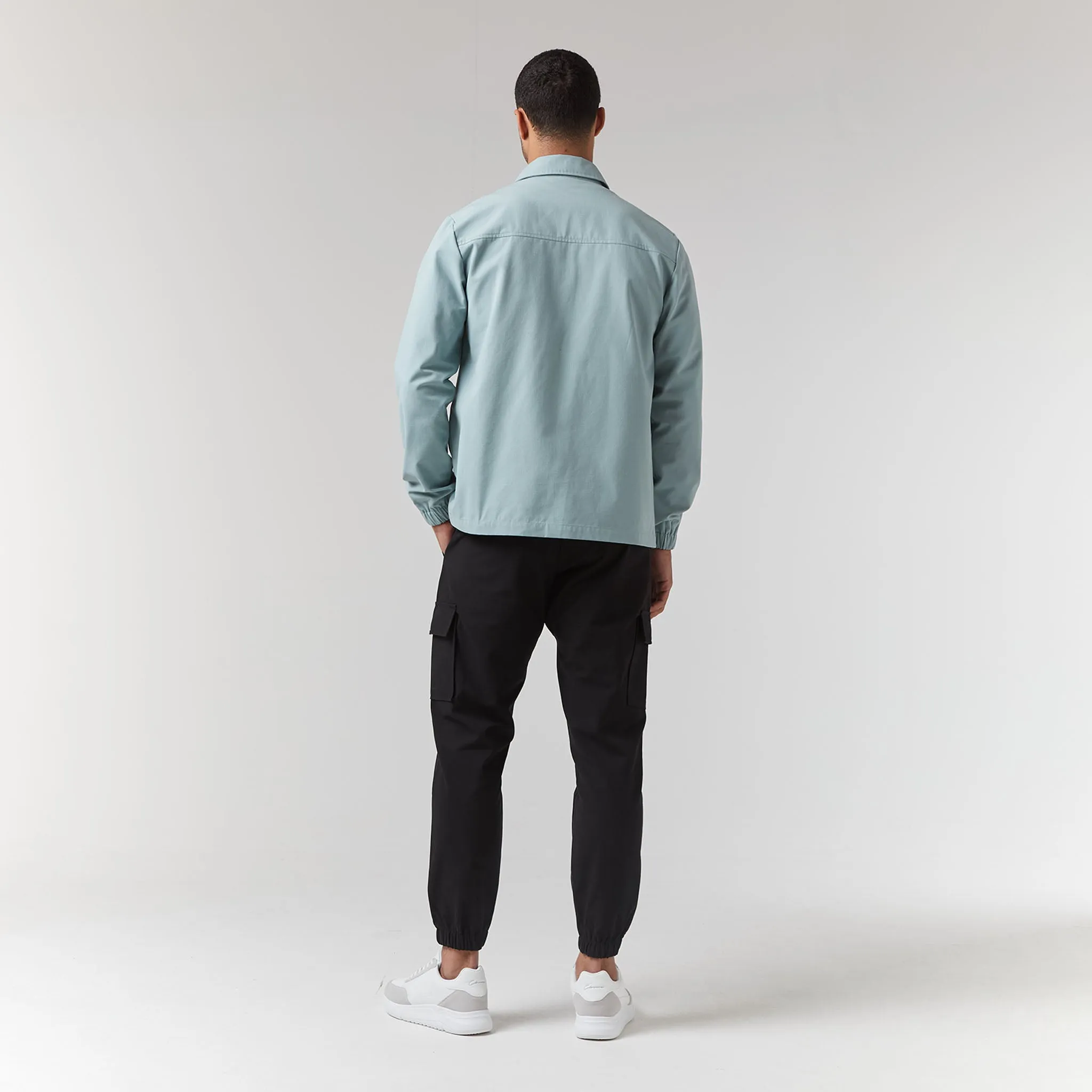 Smart Utility Overshirt | Washed Teal