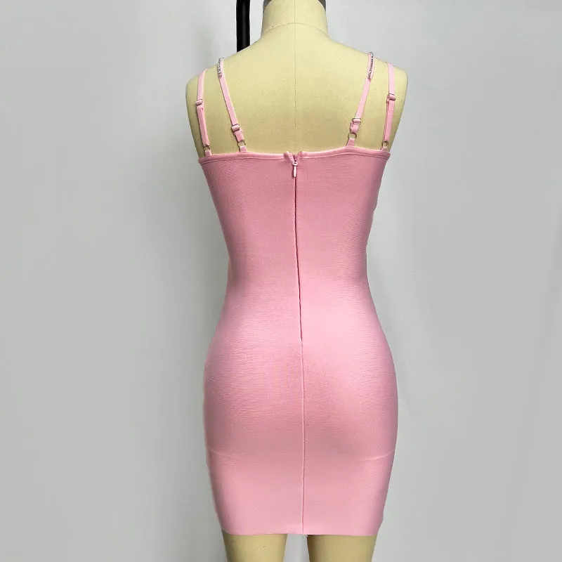 Stylish Pink Cocktail Dress