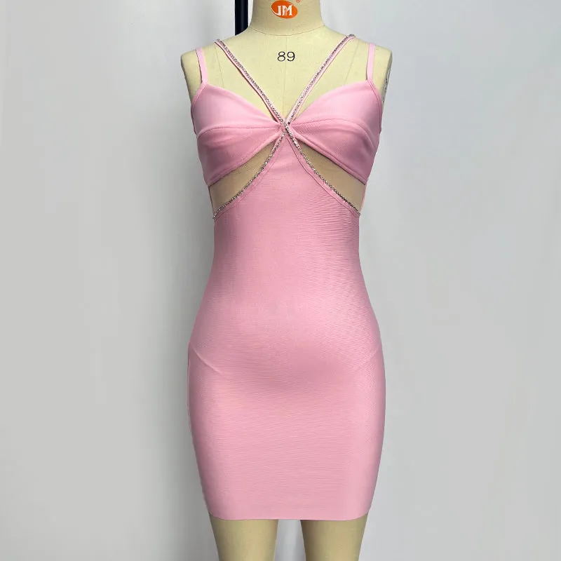 Stylish Pink Cocktail Dress