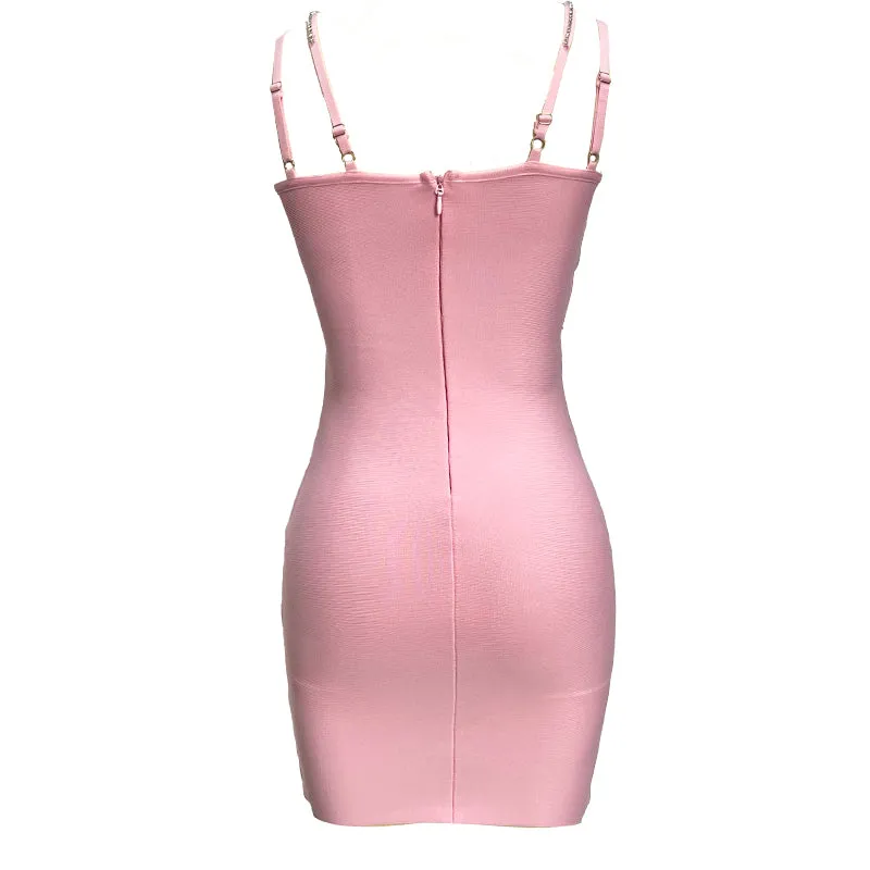 Stylish Pink Cocktail Dress