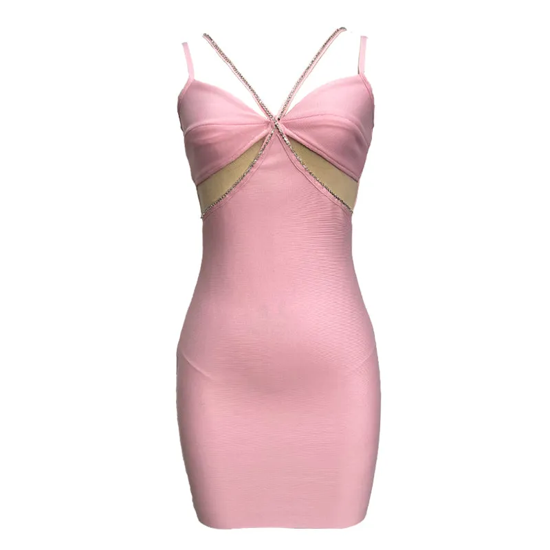 Stylish Pink Cocktail Dress