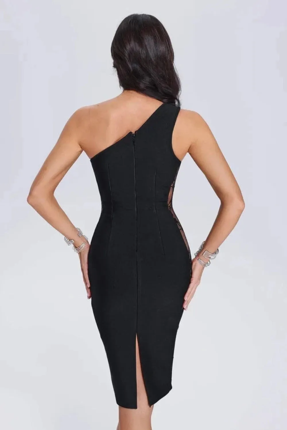 Trend4us Stylish One-Shoulder Bodycon Dress