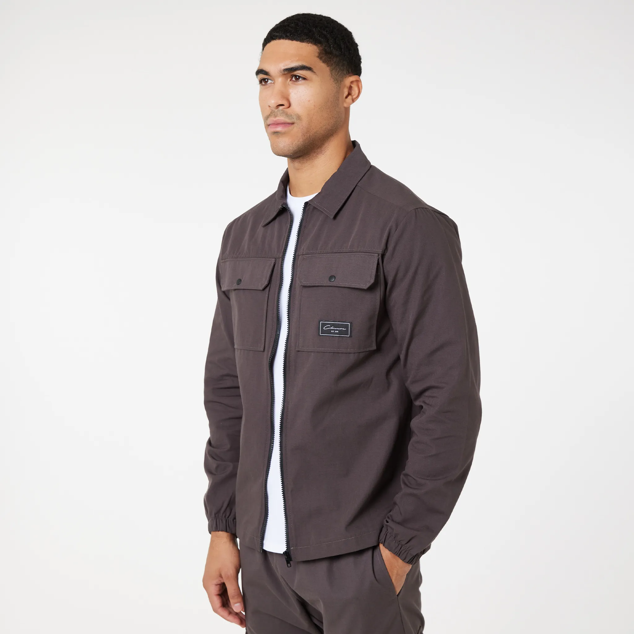 Utility Overshirt | Washed Brown