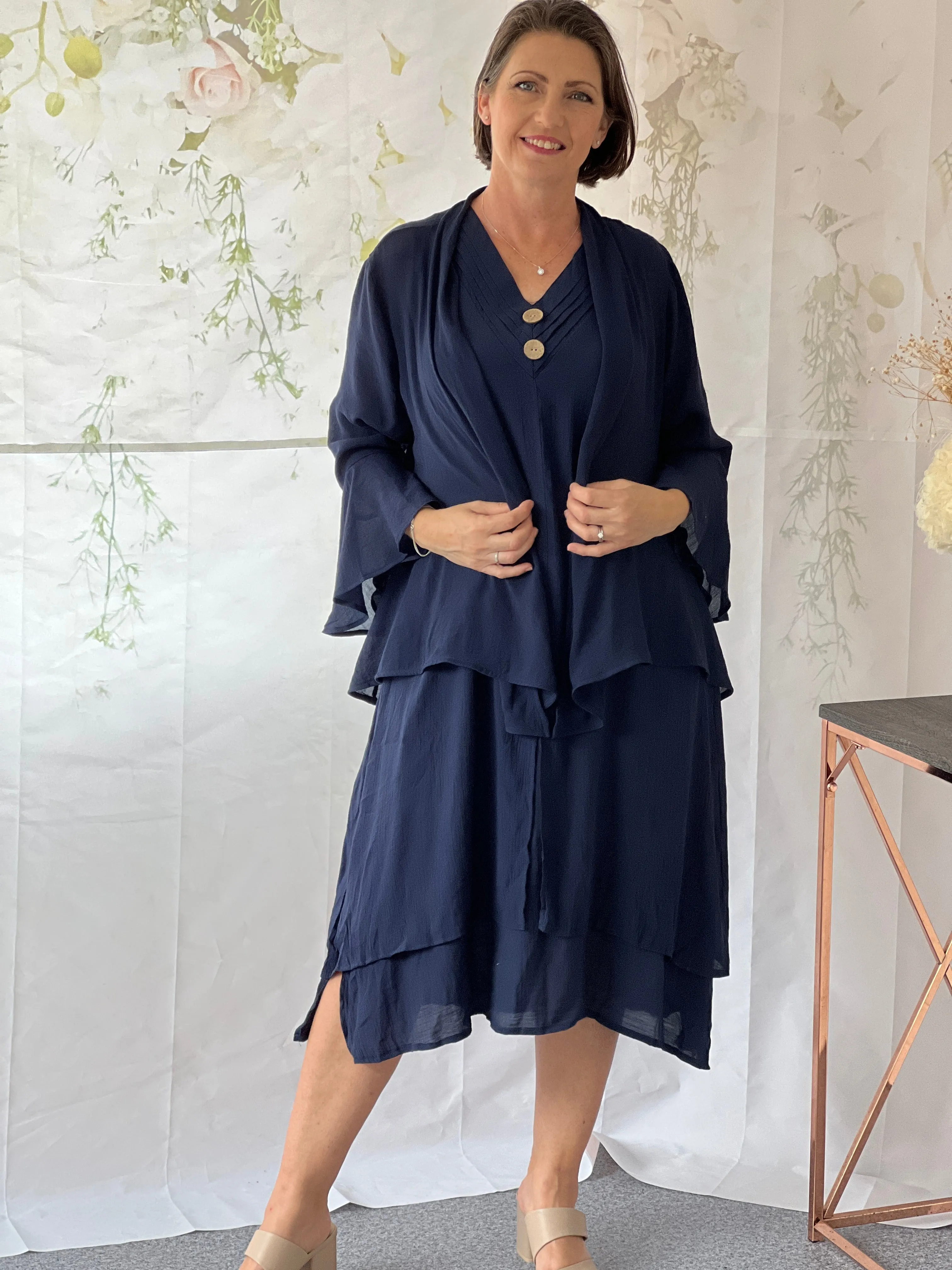 Victoria Navy Sun Cardigan