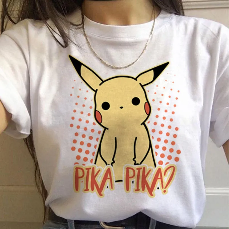 White Printed T-Shirt Set-2 Pokemon (Variants Available)