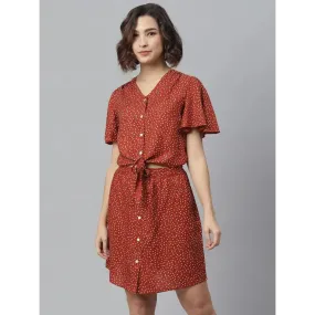 Women Stylish Viscose Rayon Shirt Dress