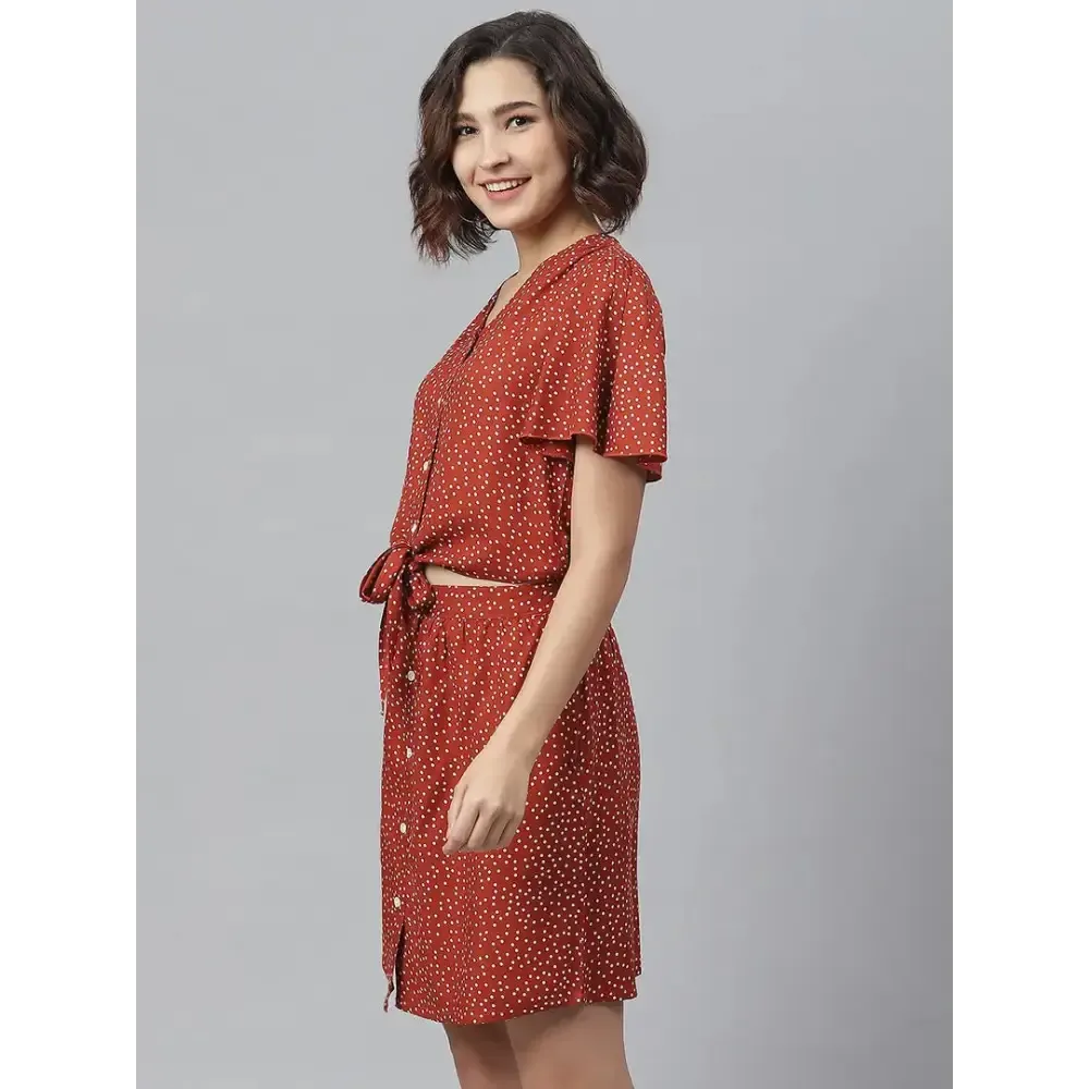 Women Stylish Viscose Rayon Shirt Dress